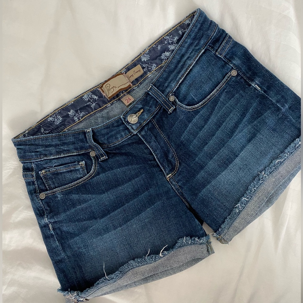 Paige denim jean shorts size 24